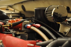 Close up of Matt's Engine Bay