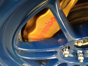 Blue RPF1 17x9 +35mm 8mm Spacer Brembo Clearance STi