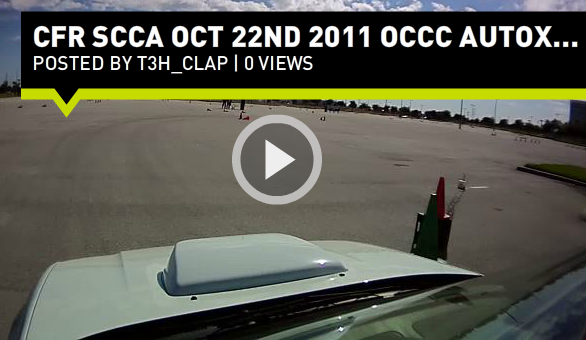 AutoX @ OCCC hosted by CFR SCCA on Oct 22nd 2011.