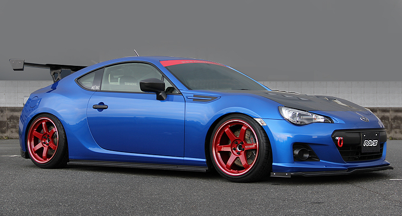 Red TE37RT on BRZ